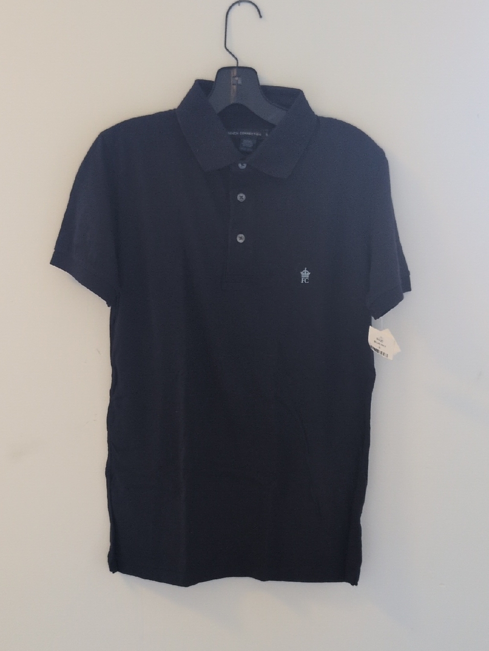 French Connection Men's Black Polo Shirt